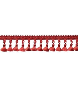 Delicat Silk Tassel Fringe Trimming by Samuel & Sons Poppy