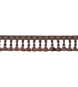 Delicat Silk Tassel Fringe Trimming by Samuel & Sons Walnut