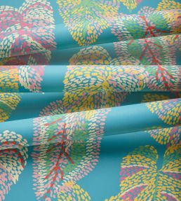 Delila Wallpaper by Thibaut Turquoise