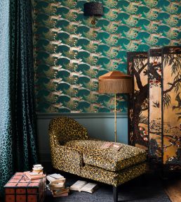 Delilah Wallpaper by Romo Slate