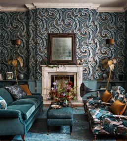 Delilah Velvet Fabric by Romo Sienna