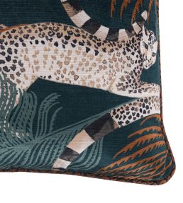 Delilah Velvet Cushion 50 x 50cm by Romo Tuscan Teal