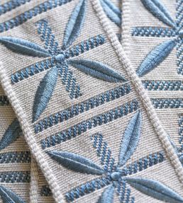 Delphine Embroidered Braid 55mm Trimming by Houles 9600