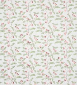 Delphine Fabric by Jane Churchill Red/Green