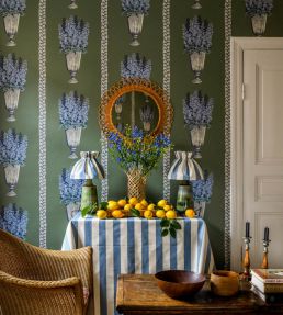 Delphinium Wallpaper by Langelid Von Bromssen Arbour Green