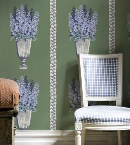Delphinium Wallpaper by Langelid Von Bromssen Arbour Green