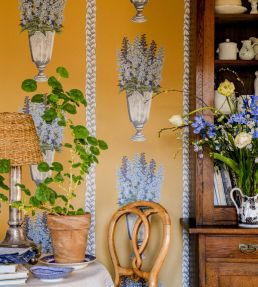 Delphinium Wallpaper by Langelid Von Bromssen Mustard