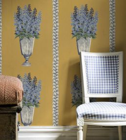 Delphinium Wallpaper by Langelid Von Bromssen Mustard