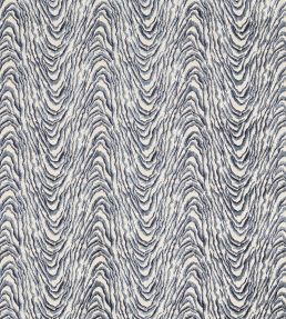 Delvoye Velvet Fabric by Clarke & Clarke Ink