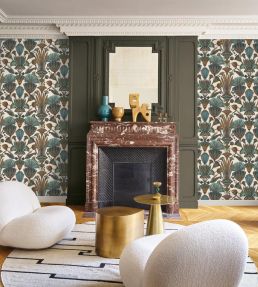 Denderah Wallpaper by Casamance Blanc/Multico