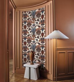 Denderah Wallpaper by Casamance Creme/Terracotta