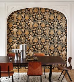 Denderah Wallpaper by Casamance Creme/Terracotta