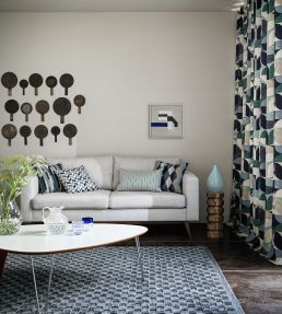 Denver Fabric by Studio G Mineral/Navy