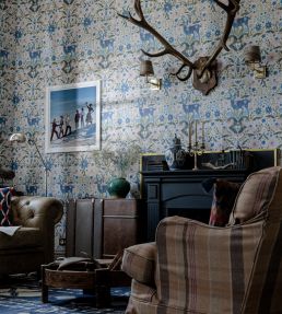 Der Konig Wallpaper by MINDTHEGAP Light Blue