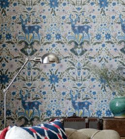 Der Konig Wallpaper by MINDTHEGAP Light Blue
