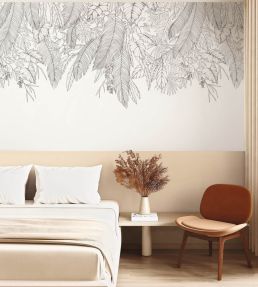 Descendant Jungle Mural by Caselio Noir et blanc