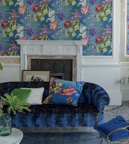 Alexandria Wallpaper by Designers Guild Lapis