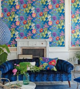 Alexandria Wallpaper by Designers Guild Lapis