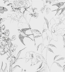 Sibylla Garden Wallpaper by Designers Guild Black/White