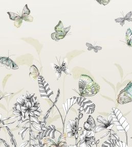 Papillons Mural by Designers Guild Birch