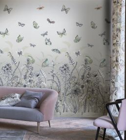 Papillons Mural by Designers Guild Birch