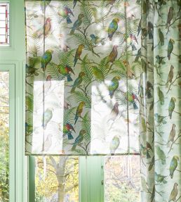 Parrot And Palm Fabric by Designers Guild Azure