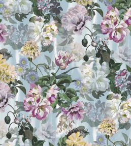 Delft Flower Grande Wallpaper by Designers Guild Sky