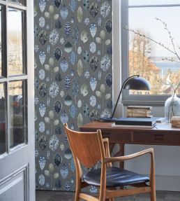 Tulsi Wallpaper by Designers Guild Zinc
