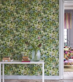 Surimono Wallpaper by Designers Guild Moss