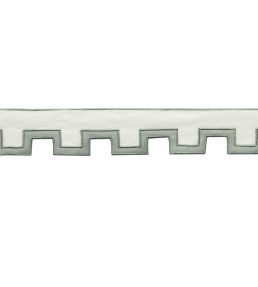 Devon Applique Border Trimming by Samuel & Sons Celadon