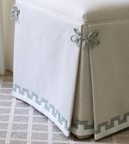 Devon Applique Border Trimming by Samuel & Sons Celadon