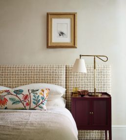 Dex Fabric by Jane Churchill Ochre/Charcoal