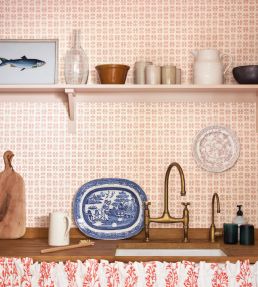 Dex Wallpaper by Jane Churchill Aqua