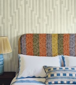 Diamond Maze Wallpaper by Cole & Son Naples Yellow