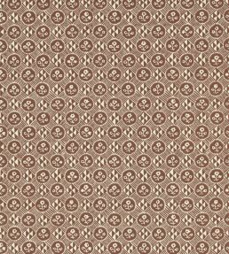 Diamonds & Flowers Wallpaper by Zoffany Bordeaux
