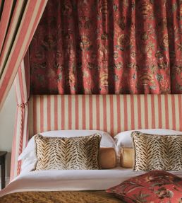 Dianthus Fabric by Colefax and Fowler Red