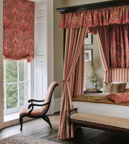 Dianthus Fabric by Colefax and Fowler Red