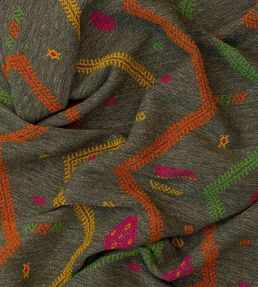 Diego Fabric by Andrew Martin Charcoal