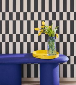 Diner Wallpaper by Casadeco Lin/Noir
