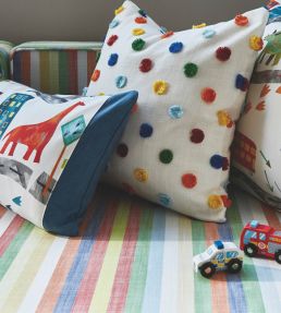 Dino City Fabric by Prestigious Textiles Rainbow