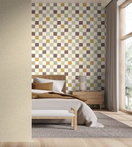 Disco Check Wallpaper by Ohpopsi Chocolate Mix