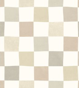 Disco Check Wallpaper by Ohpopsi Linen Mix