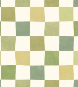 Disco Check Wallpaper by Ohpopsi Olive Mix