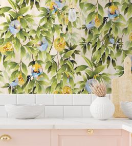 Disco Lemons Wallpaper by Brand McKenzie Cotton