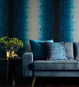 Disperse Wallpaper by Clarke & Clarke Teal