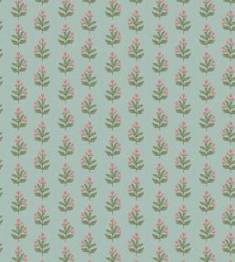Ditsy Wallpaper by George & Minnie Aqua/Blush