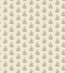 Ditsy Wallpaper by George & Minnie Blush/Emerald