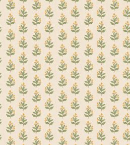 Ditsy Wallpaper by George & Minnie Daffodil/Emerald