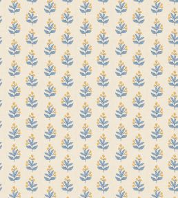 Ditsy Wallpaper by George & Minnie Denim/Daffodil