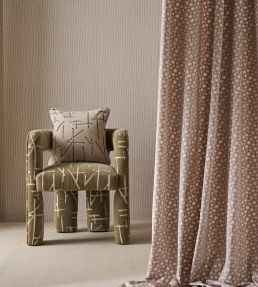 Dolmens Velvet Fabric by Harlequin Sandstone